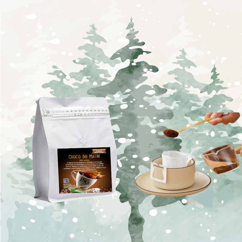Choco Du Matin specialty coffee with disposable drip filter
